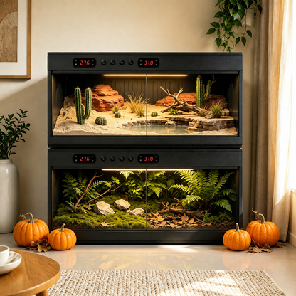 Autumn Sale Bundle Premium High-Capacity PVC Reptile Enclosure – 120 Gal YRT-120D