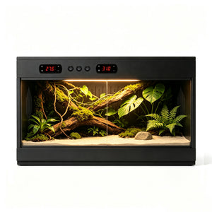 2026 PVC Reptile Terrarium Black 32×16×16"— YRT-80