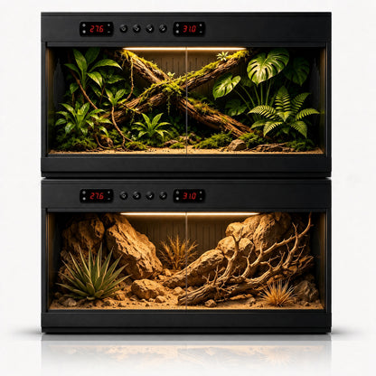 Autumn Sale Bundle Premium High-Capacity PVC Reptile Enclosure – 120 Gal YRT-120D