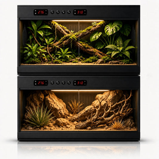 120-gallon Dual Zone Smart Thermostat PVC Reptile Enclosure Fall Bundle YRT-120D