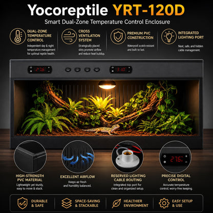 YRT-120 Large 47×24×24-Inch PVC Reptile Enclosure-YRT-120