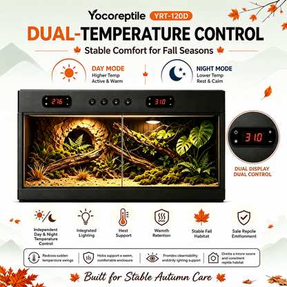 Autumn Sale Bundle Premium High-Capacity PVC Reptile Enclosure – 120 Gal YRT-120D