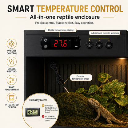 32×16×16‘’ Smart Temperature-Controlled PVC Reptile Enclosure  — YRT-80
