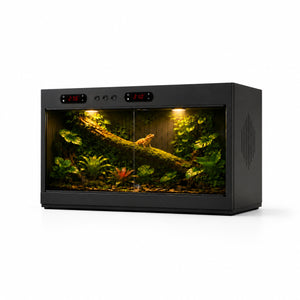 2026 PVC Reptile Terrarium Black 32×16×16"— YRT-80