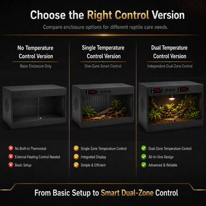 34-Gallon Smart Temperature-Controlled PVC Reptile Enclosure — YRT-80