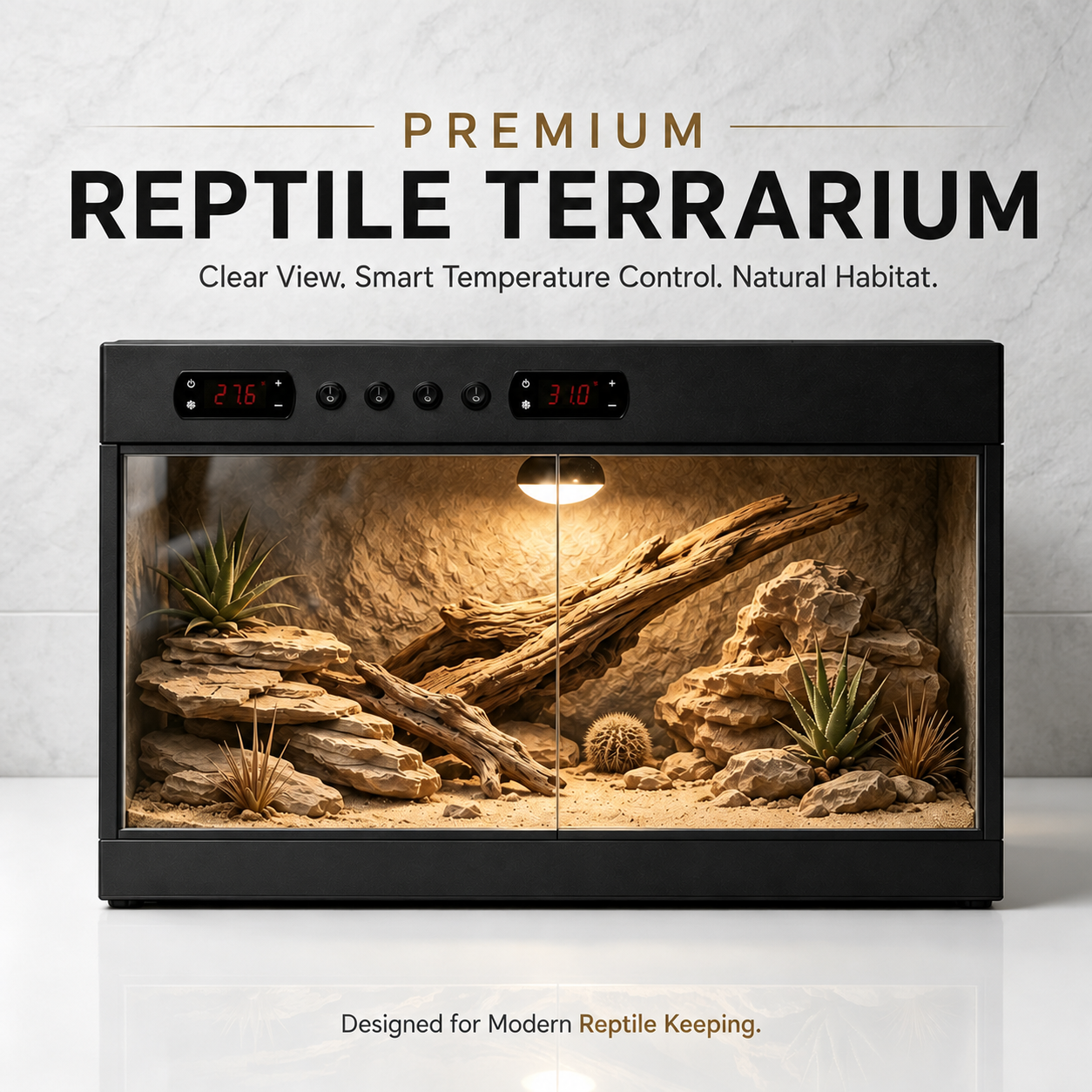 120 Gal PVC Temperature Control Terrarium for Ball Pythons & Bearded Dragons YRT-120