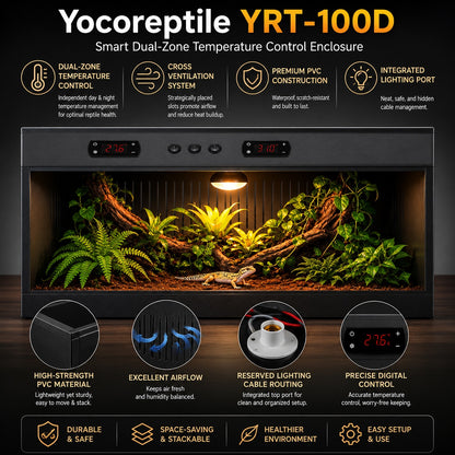 High-grade New PVC Intelligent Temperature Control Reptile Enclosure 40×16×16" — YRT-100