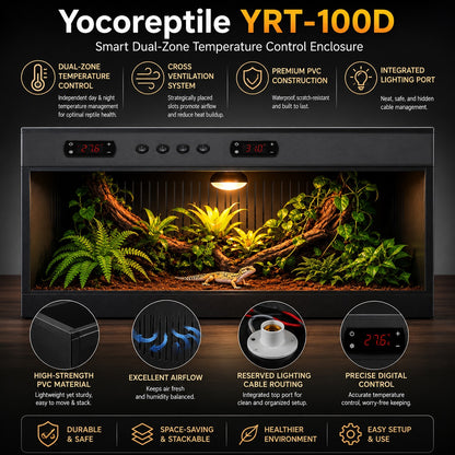 High-grade New PVC Intelligent Temperature Control Reptile Enclosure 40×16×16" — YRT-100
