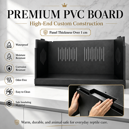 120 Gal PVC Temperature Control Terrarium for Ball Pythons & Bearded Dragons YRT-120